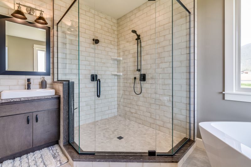 Elegant Walk-In Shower with Frameless Glass